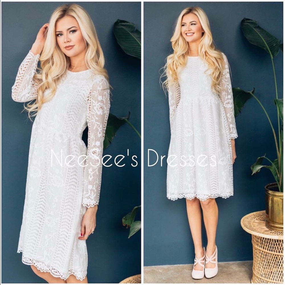 Beautiful White Lace Dress